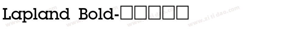 Lapland Bold字体转换